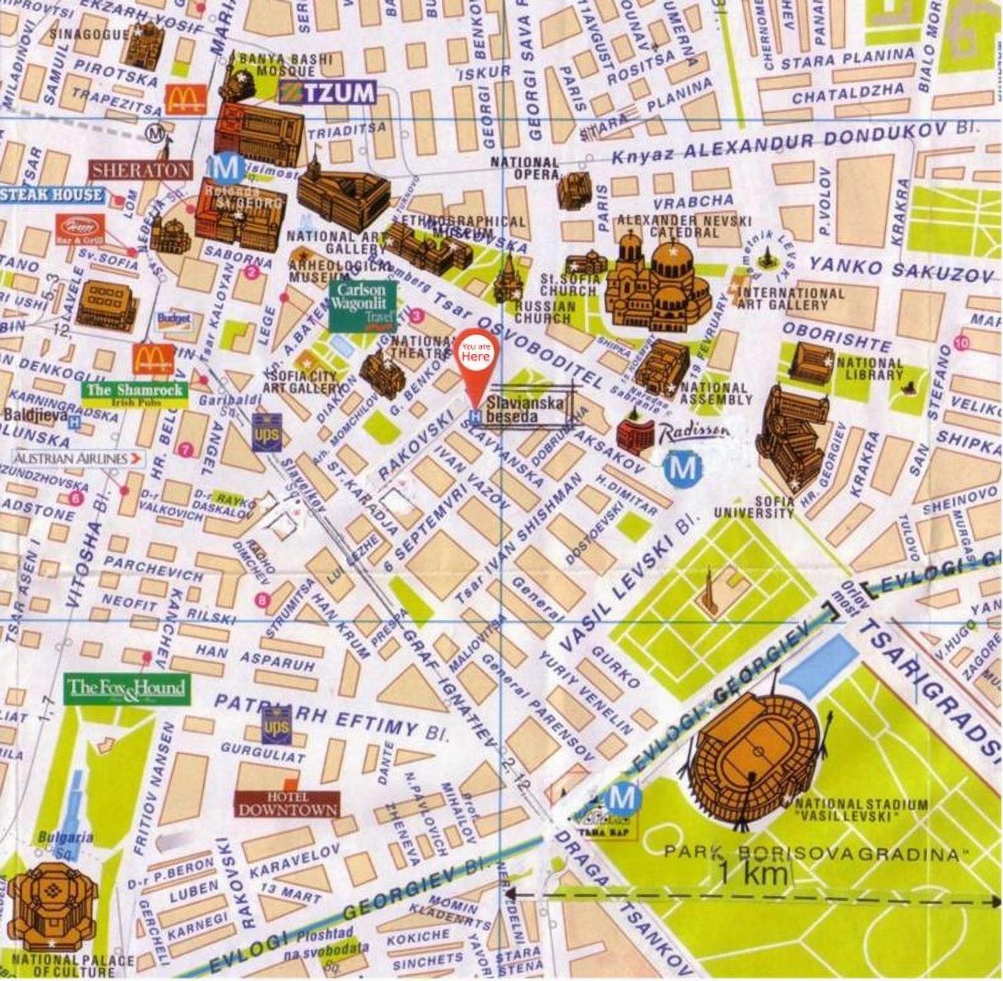 Top Center, 3Bdr, Heart Of The City, Free Secured Parking Sofia Esterno foto
